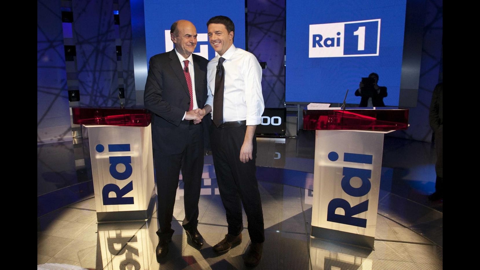 Primarie, audience 6.5 milioni per confronto Renzi-Bersani su Rai1