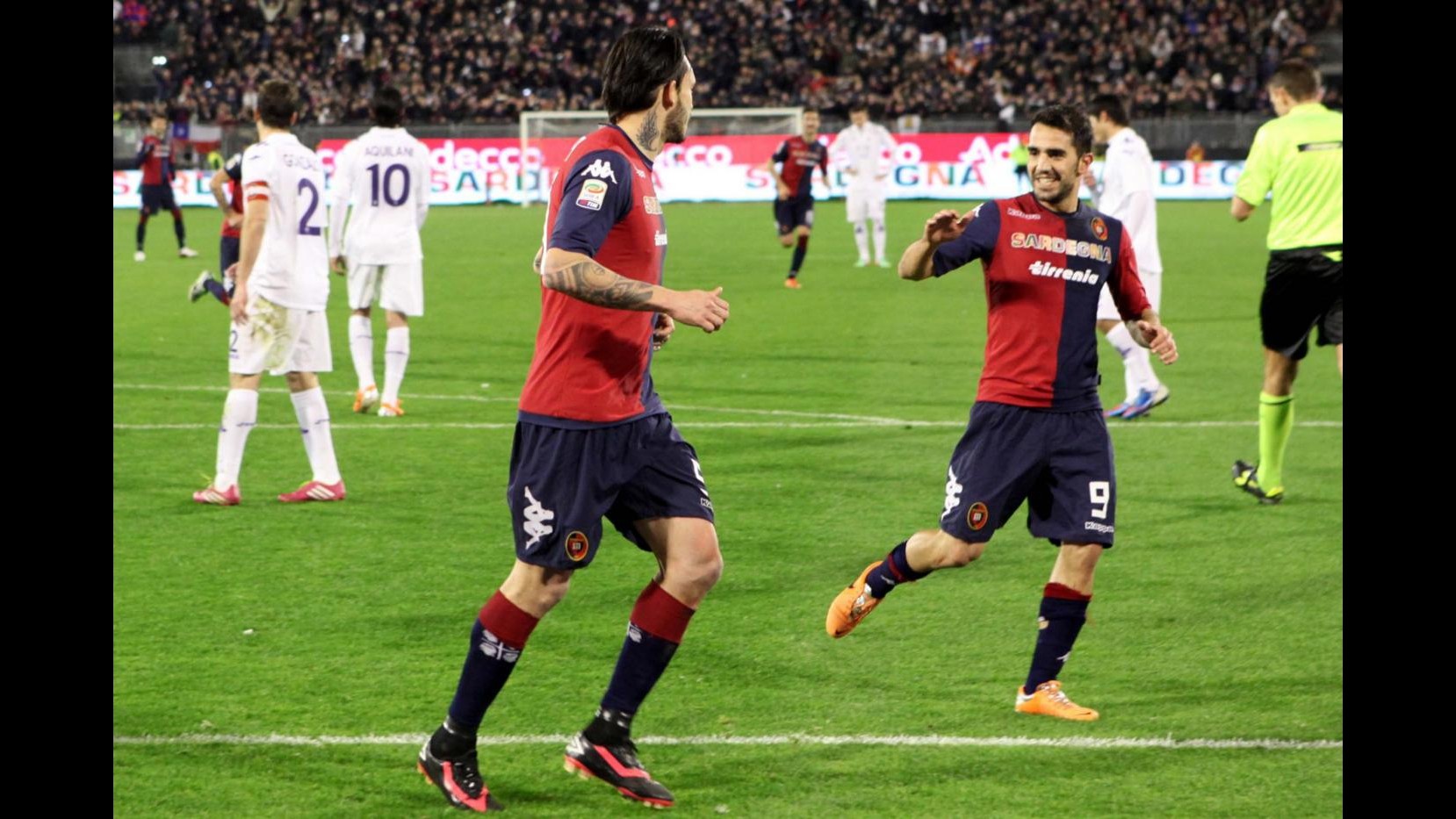 Serie A, Pinilla-gol: Fiorentina inciampa a Cagliari 1-0, si complica corsa al terzo posto