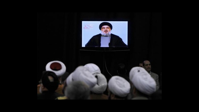 Hezbollah: Su Israele migliaia di razzi se attaccherà Libano