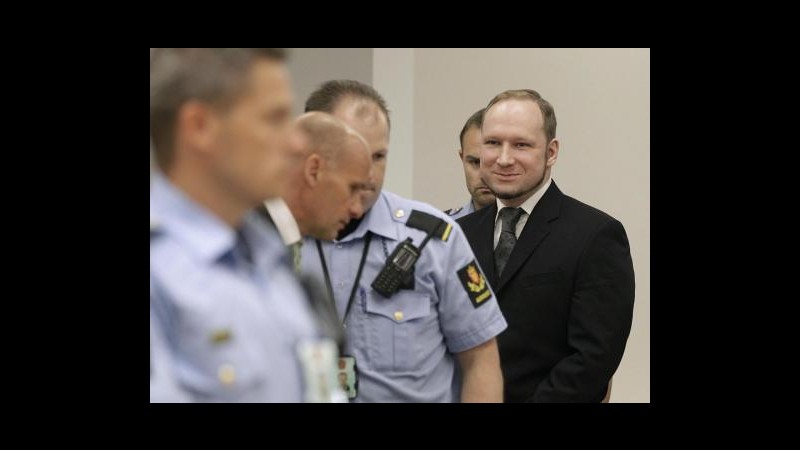 Norvegia, Breivik: Carcere come Abu Ghraib, vogliono che mi suicidi