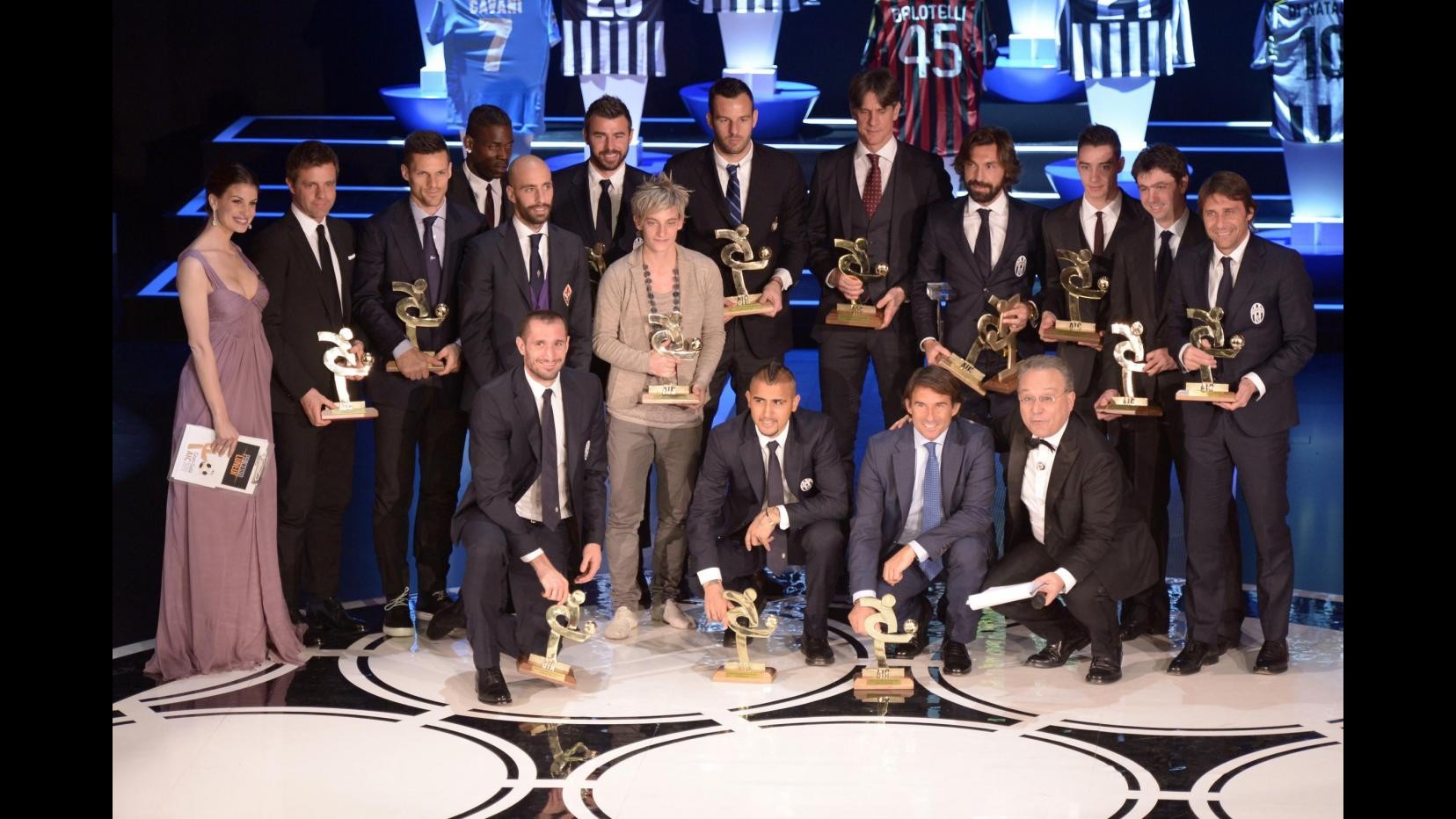 Gran Galà del Calcio Aic, Juventus squadra dell’anno. Anche Pirlo sul trono