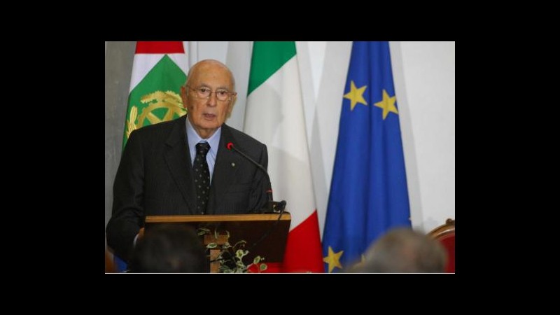 Napolitano: Monti già senatore, non può candidarsi