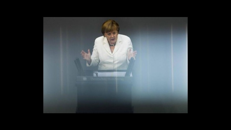 Grecia, Merkel: Chance di un accordo su aiuti lunedì