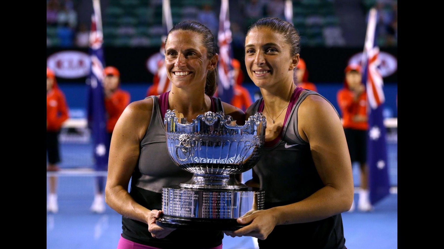 Australian Open: Errani/Vinci concedono il bis nel doppio, trionfo in rimonta sulle russe Vesnina/Makarova