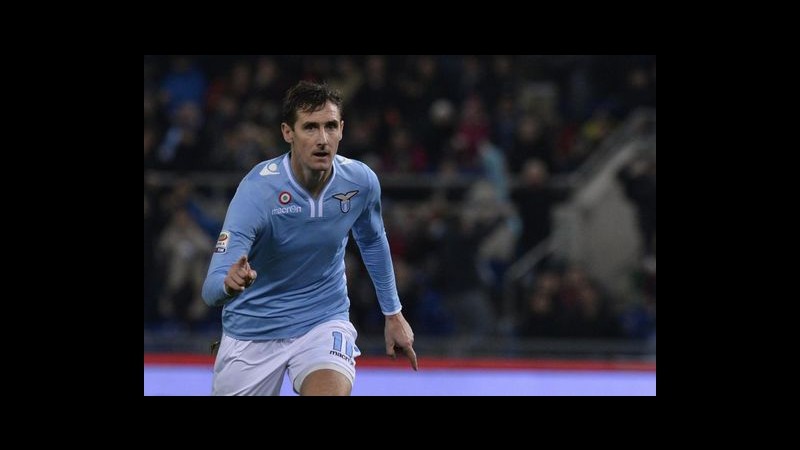 Lazio, Klose: Con un po’ di fortuna contro la Juve possiamo anche pareggiare