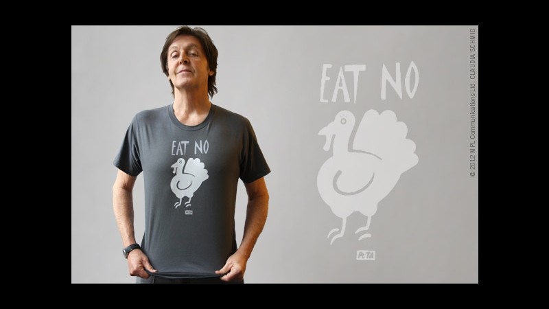 Paul McCartney agli americani: Celebrate Ringraziamento senza tacchino