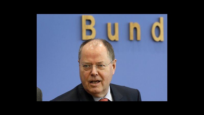 Crisi, Steinbrueck: Banche finanzino un fondo per loro salvataggi