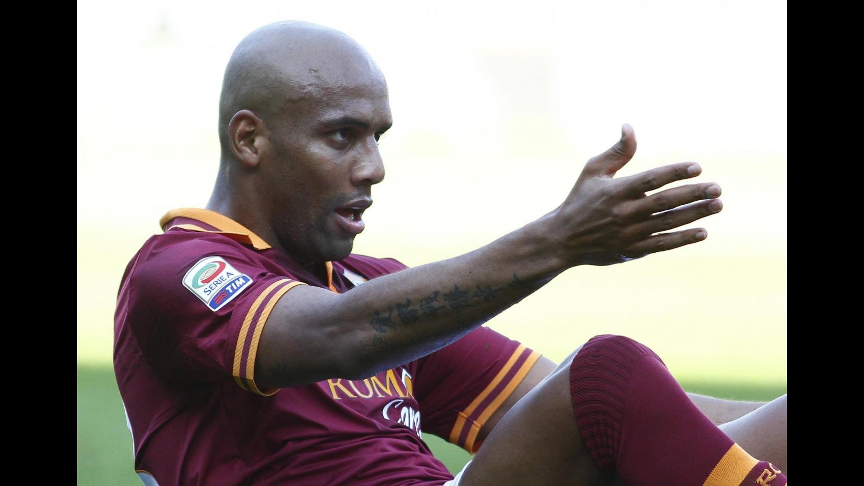 Roma, stop Maicon: lesione 1° grado a bicipite femorale coscia sinistra