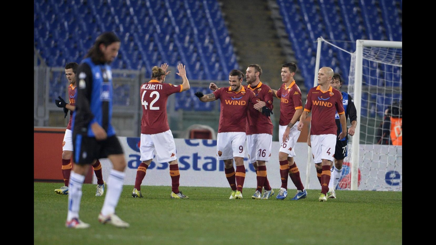 Coppa Italia, Roma cala tris all’Atalanta ed è ai quarti