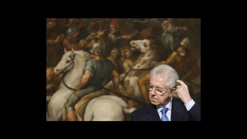Monti: Spread preoccupa, affrontarlo con calma e freddezza