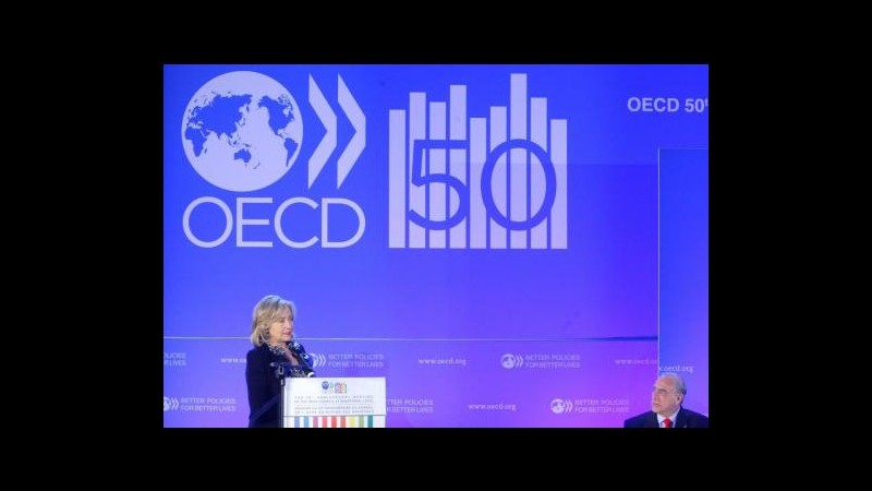 Ocse: Italia in ripresa ma continuare con risanamento strutturale