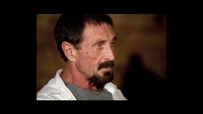 Guatemala, McAfee: Voglio tornare negli Usa e vivere tranquillo