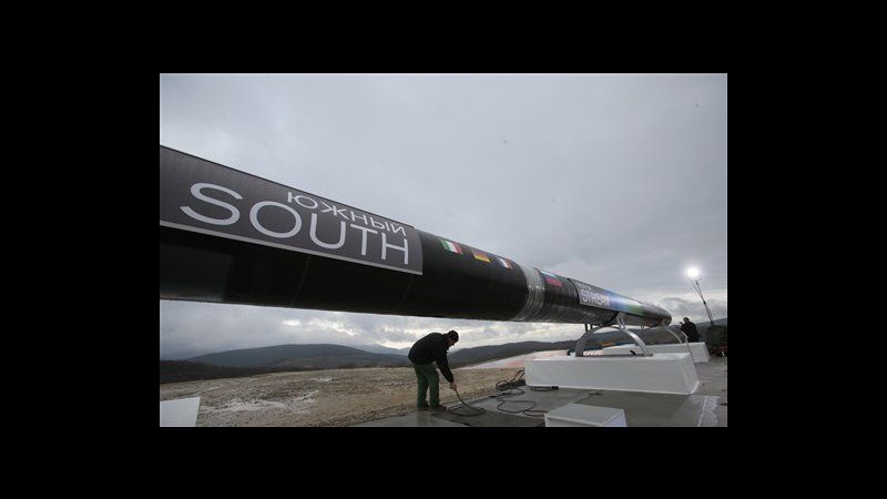 Gazprom, Putin dà il via a costruzione gasdotto South Stream