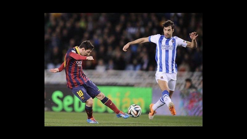 Coppa del Re, Barcellona in finale contro il Real Madrid: basta Messi per eliminare la Real Sociedad