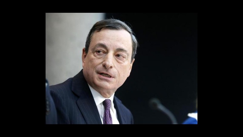 Draghi: Per salva-banche troppi 10 anni, serve paracadute pubblico