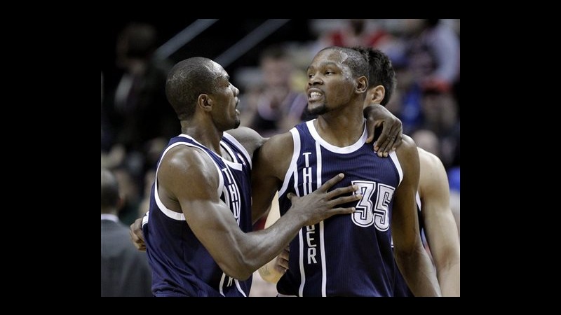 Nba, sorridono Oklahoma e Miami: Durant e LeBron James trascinatori