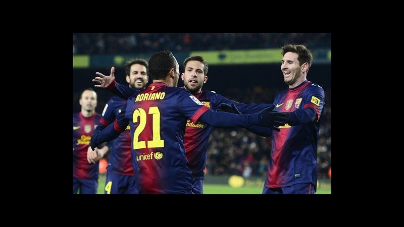 Liga, ‘manita’ Barcellona all’Athletic Bilbao. Derby Madrid al Real