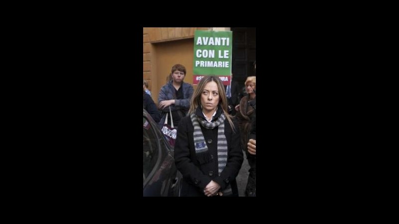 Primarie, Meloni: Bene Alfano, ma mobilitazione se non si fanno il 16