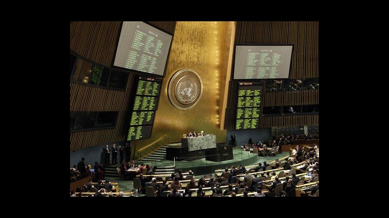 All’Onu Palestina diventa Stato osservatore con 138 sì