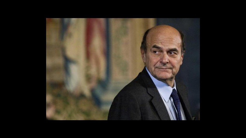 Elezioni, Bersani: Pd non sbrana governo, non candideremo ministri