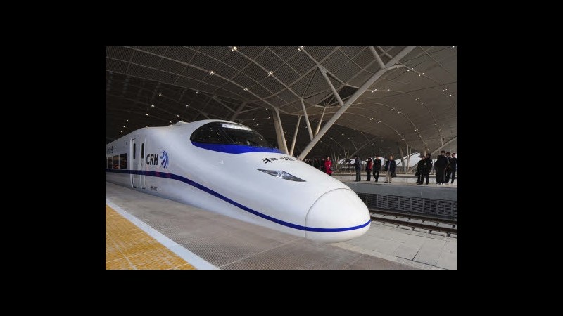 Cina, aperta linea alta velocità più lunga al mondo: Pechino-Canton
