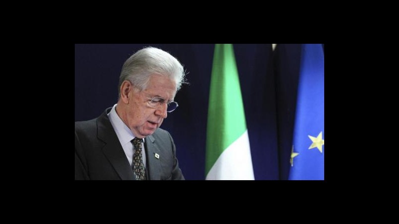 Monti si è dimesso da presidente del Consiglio