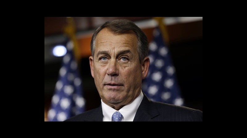 Usa, salta voto alla Camera su piano B di Boehner contro fiscal cliff