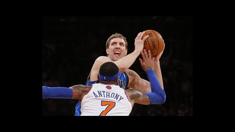 Nba: Dallas espugna New York, Detroit ko con Datome ancora in panchina