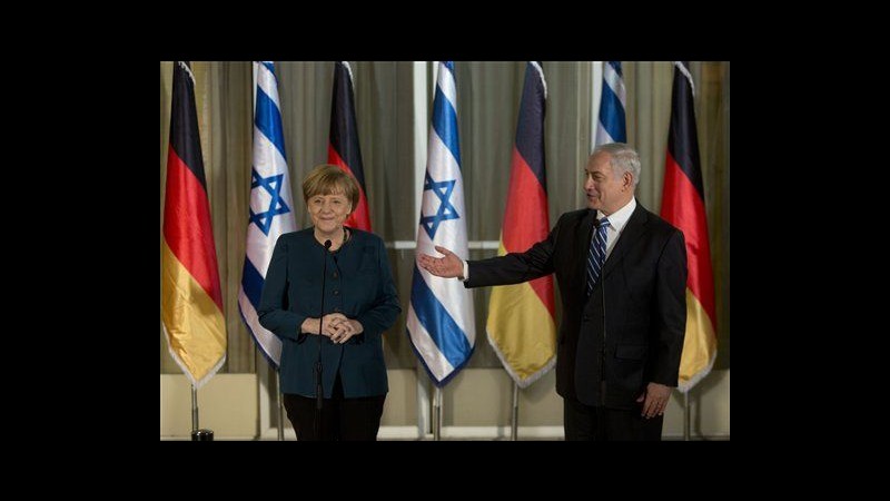 Israele, Merkel incontra Netanyahu: Dimostriamo nostra amicizia