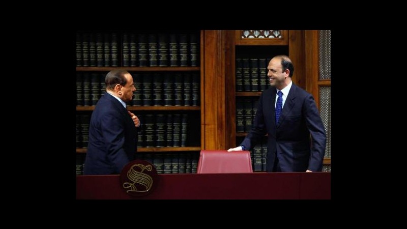 Pdl, Berlusconi: Alfano fu creato segretario e feci un passo indietro