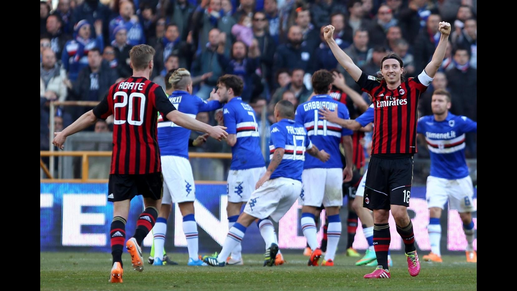 Serie A, Seedorf batte l’amico Mihajlovic: Samp-Milan 0-2 con Taarabt e Rami