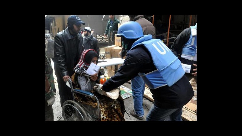 Siria, Onu riprende distribuzione aiuti alimentari a Yarmouk