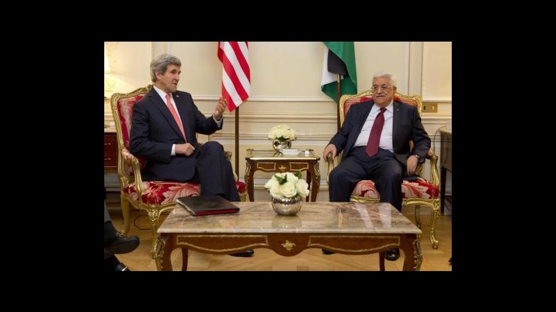 Medioriente, terminato secondo incontro tra Kerry e Abbas a Parigi