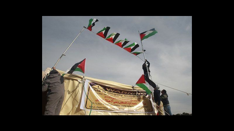 Cisgiordania, sgomberato campo protesta palestinese zona E-1