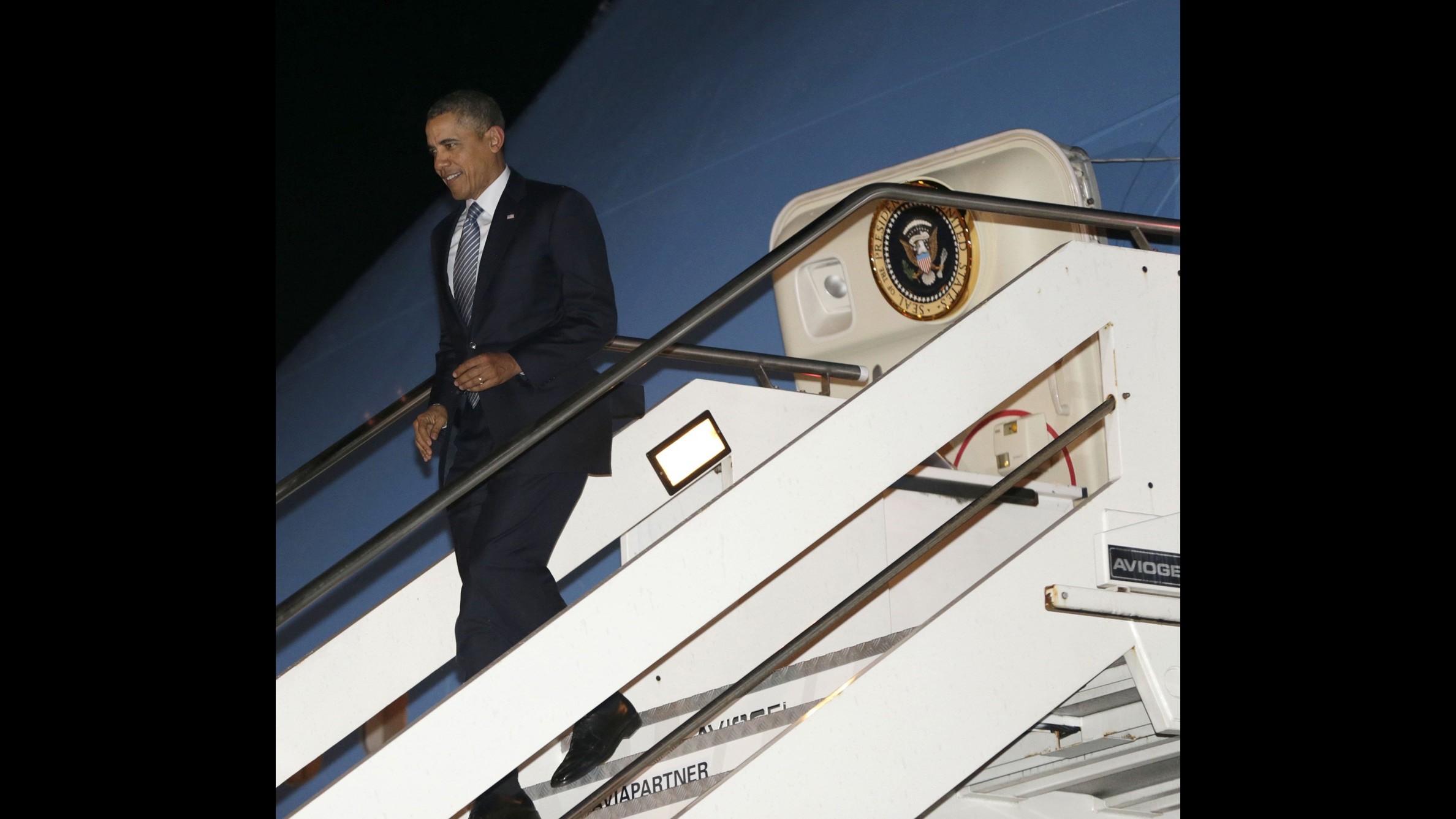Al via la visita di Obama a Roma. L’Air Force One è atterrato a Fiumicino