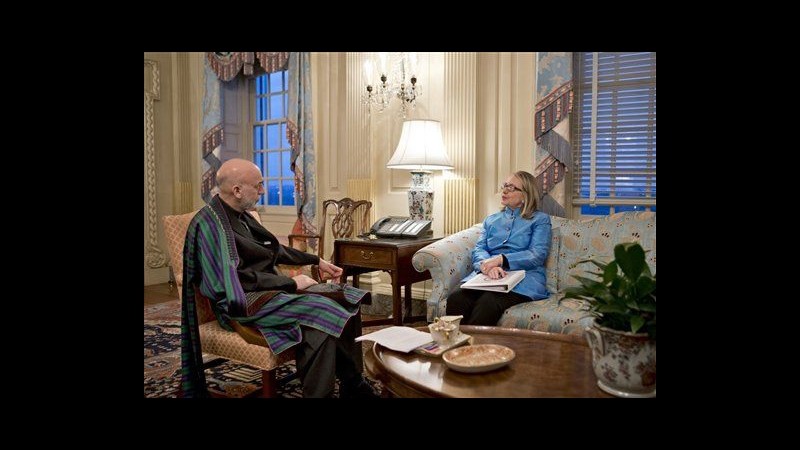 Afghanistan, Karzai ha incontrato Panetta e Clinton, oggi vede Obama