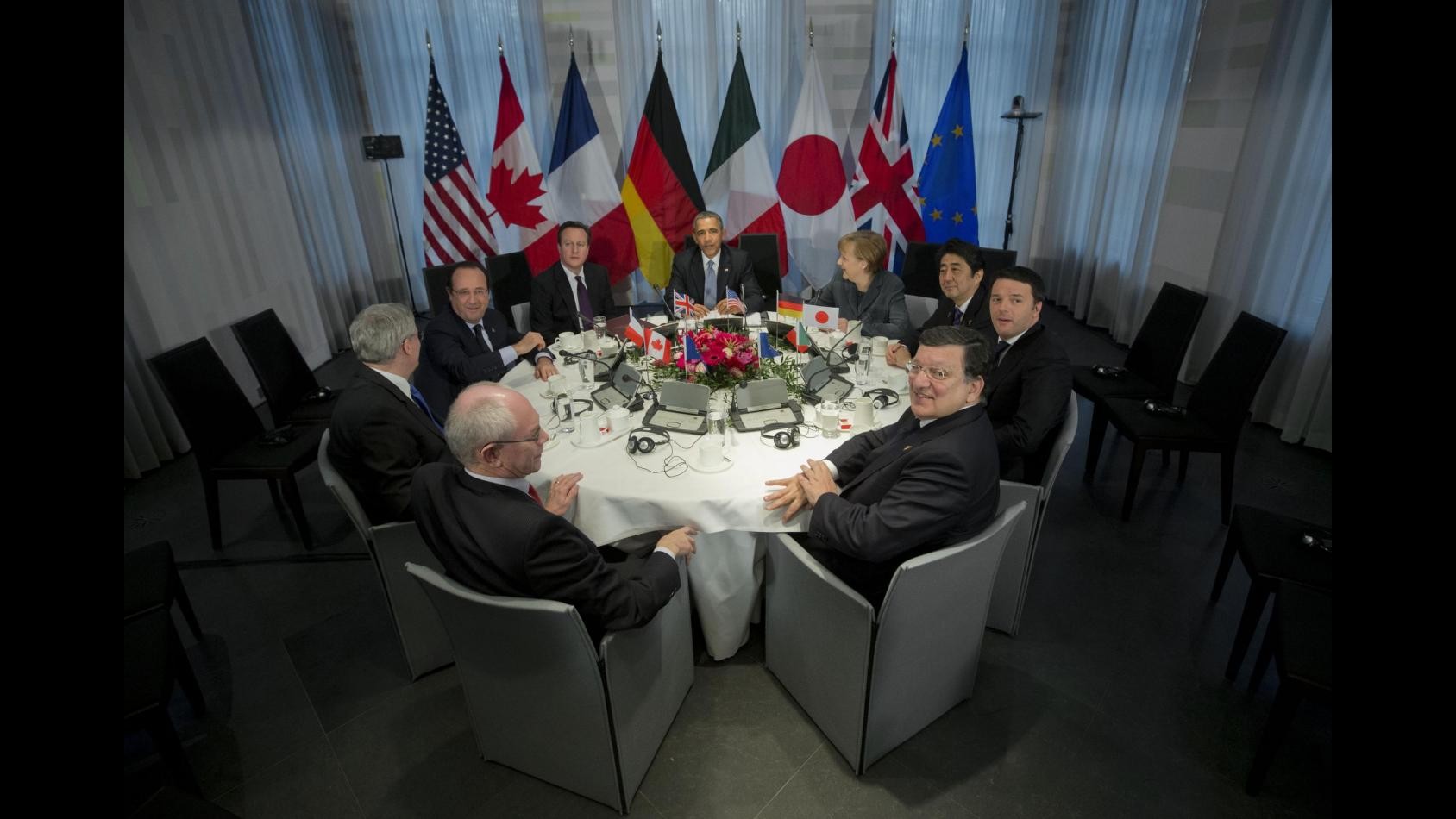Ucraina, G7: Prossimo incontro a Bruxelles, non a Sochi. Russia: Nessuno può cacciare altri