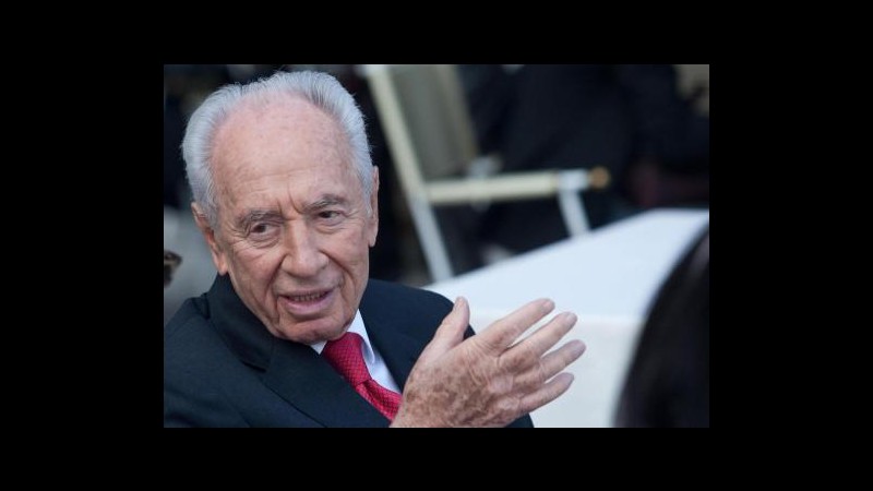 Palestina, Peres: Senza soluzione diplomatica rischiamo nuova rivolta
