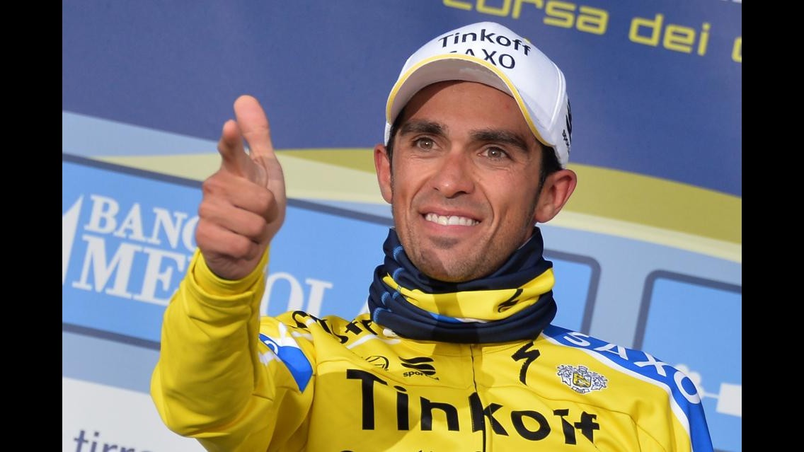 Ciclismo, Tirreno-Adriatico: Contador vince 4/a tappa in salita, Kiatkowski resta leader
