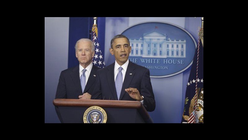 Usa, Obama: Fiscal cliff evitato grazie a voti dei Gop e democratici