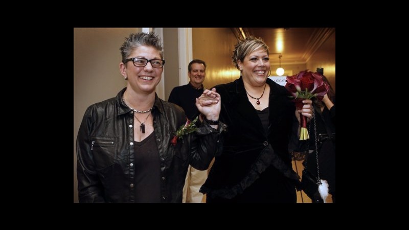Usa, legge matrimoni gay in vigore in Maine: celebrate prime nozze