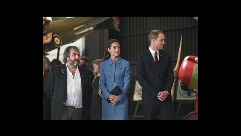 Nuova Zelanda, William e Kate incontrano regista Peter Jackson
