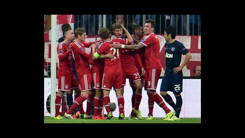 Champions League, Evra illude United ma Bayern cala tris: Guardiola in semifinale