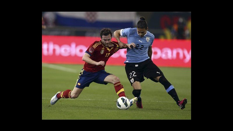 Amichevoli, Spagna doma Uruguay 3-1: doppietta Pedro