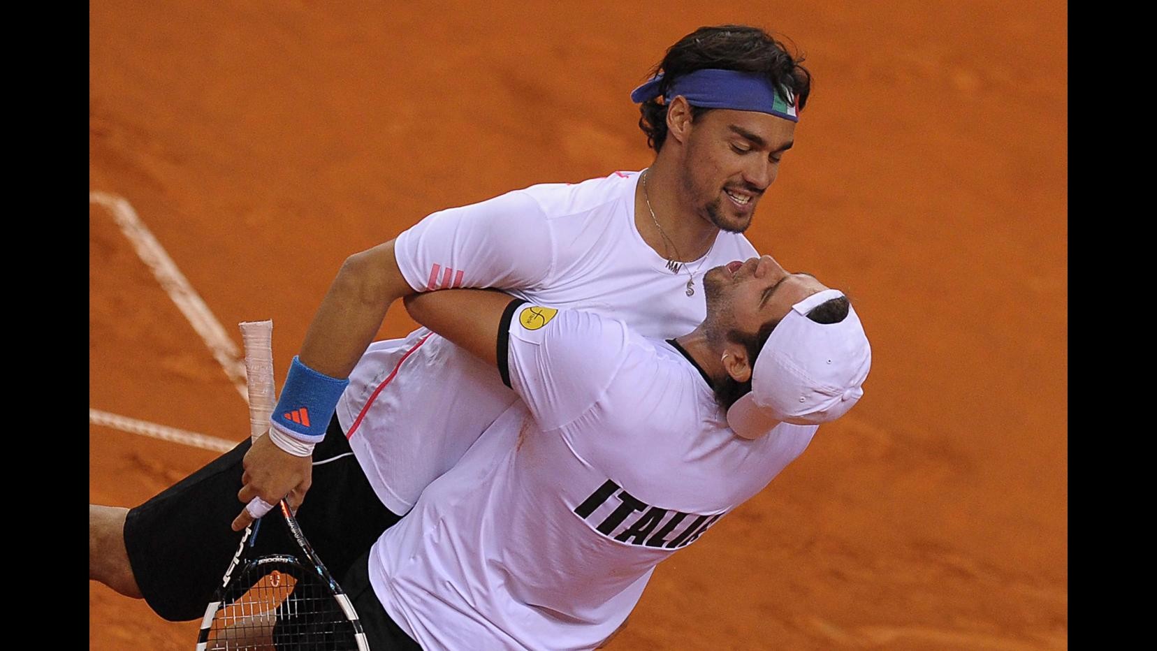 Tennis, Coppa Davis: Bolelli/Fognini portano Italia sul 2-1 contro Croazia