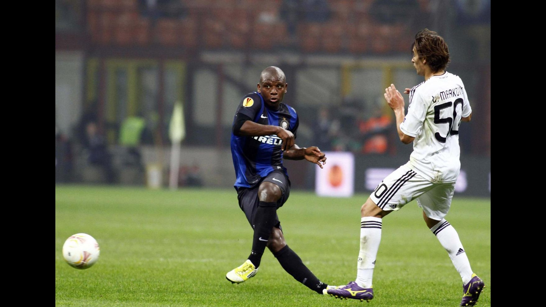 Inter, rottura del tendine d’achille per Gaby Mudingayi