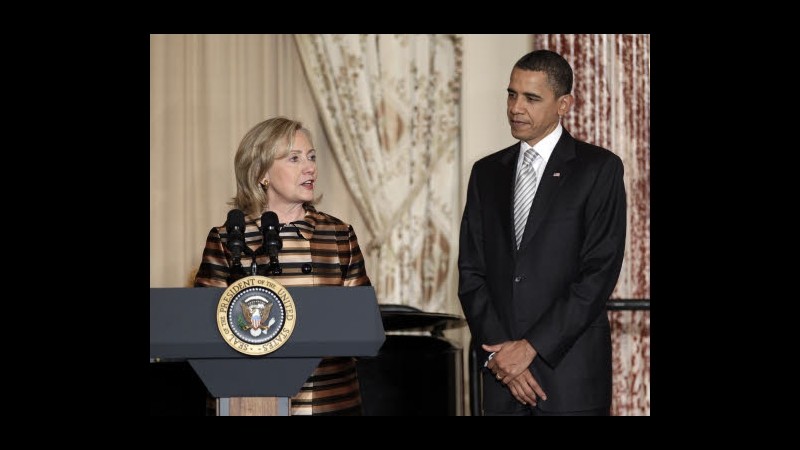 H. Clinton non esclude corsa 2016 per Casa Bianca. Obama: Mi mancherà