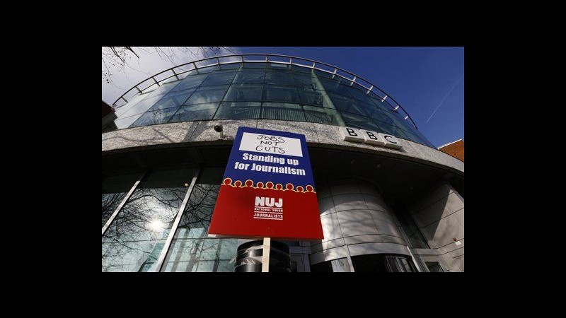 Sciopero di 24 ore per giornalisti Bbc contro piano tagli