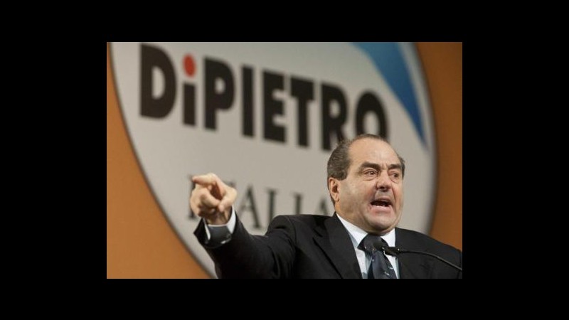 Di Pietro: Nuova tangentopoli? Invece di curarsi sistema immunizzato
