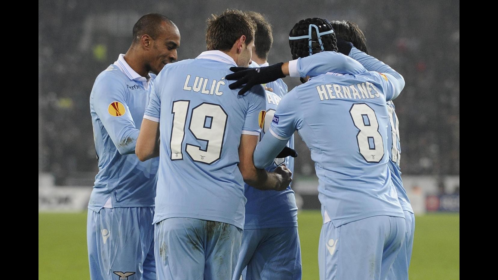 Europa League, cuore Lazio: 3-3 a Monchengladbach con 3 rigori contro